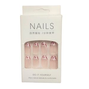 NIB Pink & Red Leopard Press On Nails